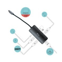 i-Tec USB-C Metal Nano Dock 4K HDMI Power Delivery - Compact and Powerful Docking Station for Ultimate Connectivity